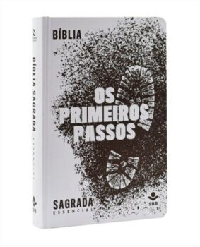 Bíblia Primeiros Passos Capa Branca com Preto