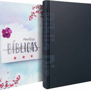 Kit Bíblia de Estudo Diz NAA Sticker + Caderno Anotações Bíblicas Aquarela