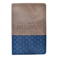 Bíblia de estudo Integrada, NVI, Couro-soft, Azul e Grafite